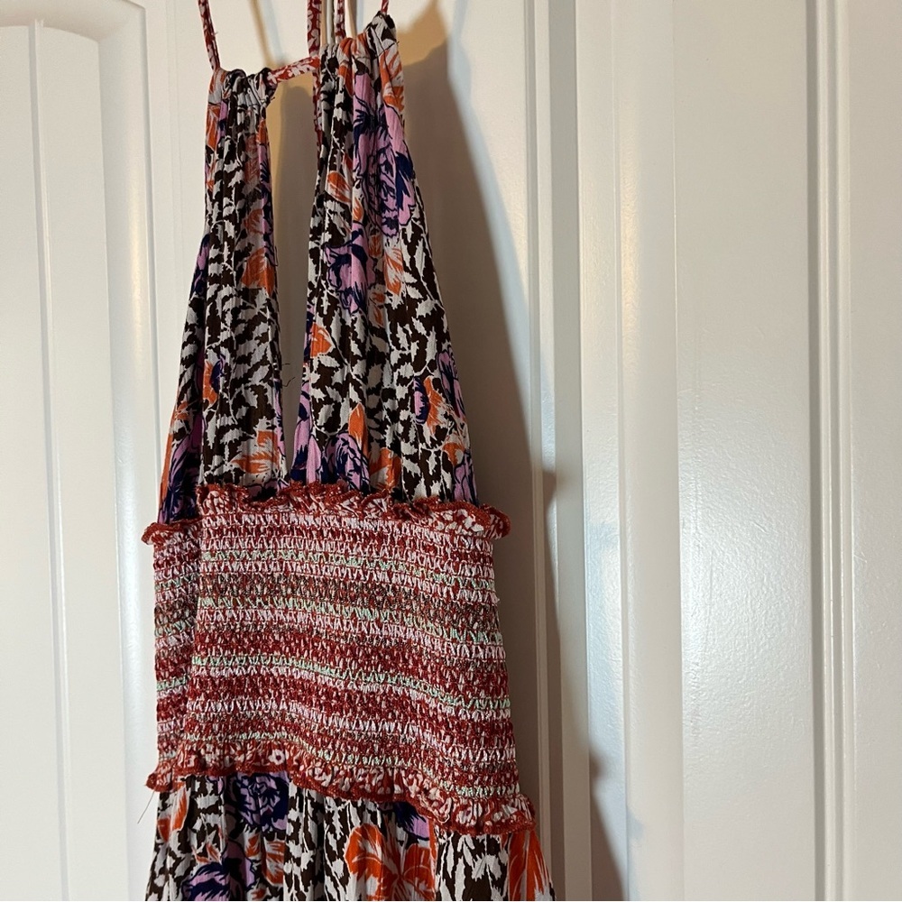 Intimately Free People Gabriela Dress Floral Patchwork Ruffle Spring Size XS - Picture 8 of 14